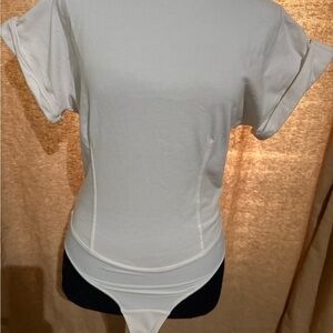 lululemon athletica White Polo Fitted Bodysuit